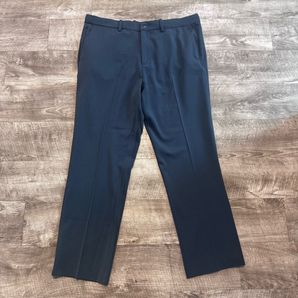 Quince Ultra Stretch 24/7 Smart Chino Pant Ocean Mens Sz. 36x30 Gray Blue